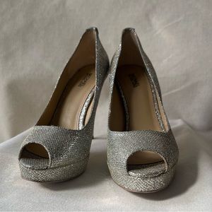Michael Kors Silver Sparkly Heels